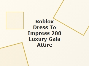 Luxury Gala Attire for Roblox Dress to Impress